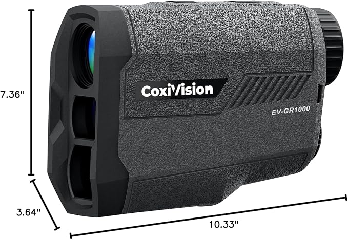 CoxiVision Golf Rangefinder with Slope, 1000/1300 Yards Laser Range Finder for Golfing & Hunting, 6X Magnification, Flag Lock Vibration & Speed Measurement, IP65 Weatherproof with Carrying Case