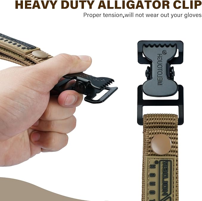 MELOTOUGH Work Glove Holder Glove Strap Quick Leash With Alligator Clip…