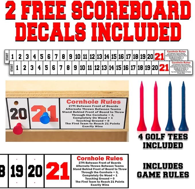 Cornhole Board Wraps & Skins – Corn Hole Decals, Geometric Wood, Set of 2 | Modern geometric wood-plank design fits 2x4 regulation cornhole boards – weatherproof vinyl skins & stickers for both boards