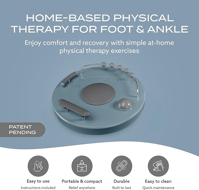 PT Pro Ultra Foot Trainer – 5-in-1 Foot & Ankle Exerciser & Foot Stretcher | Plantar Fasciitis Relief for Arch & Heel Pain, Deep Tissue Massager for Reflexology & Muscle Recovery - Patented