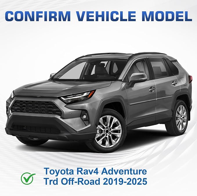 Roof Rack Cross Bars Compatible with Toyota RAV4 Adventure/TRD Off-Road 2019-2025, 300LBS Heavy Duty Adjustable Aluminum Cargo Bar for Rooftop Carrier, Cross Bars for Luggage, Kayak, Bike, Snowboard