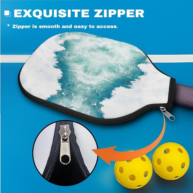 Pickleball Paddle Covers, Durable Polyeste Paddle Cover,Anti-Drop Paddle Storage Bag