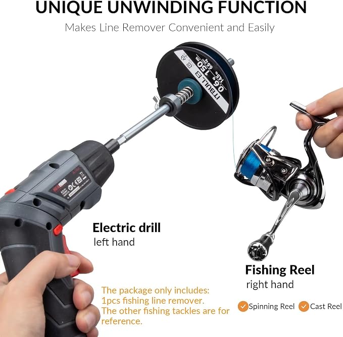 THKFISH Fishing Line Spooler Fishing Line Winder Spooler Fishing Accessories Adjustable Stable Portable Fishing Line Spooler/Fishing Line Remover