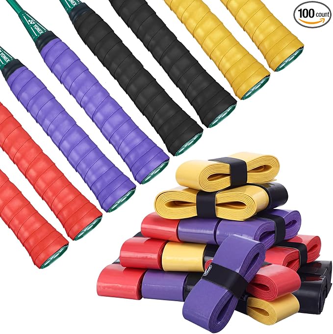 Jadive Tennis Racket Grip Tape Anti Slip Tennis Overgrips PU Absorbent Badminton Grip Tape for Badminton Racquet Fishing Rods