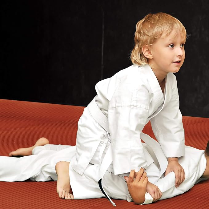 We Sell Mats 3/4 Inch Thick Martial Arts EVA Foam Exercise Mat, Tatami Pattern, Interlocking Floor Tiles for Home Gym, MMA, Anti-Fatigue Mats, 24 in x 24 in