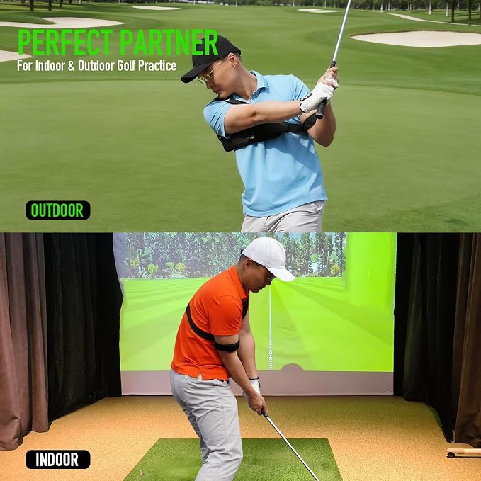 GAIARENA Golf Trail Arm Swing Aid Slider Golf Training Aid, Trainer Equipment to Eliminate Slices & Chicken Wing Swing, Gifts for Men Women Beginner Golfers