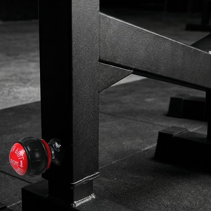 Deadlift Sling Rack, Deadlift Platform Barbell Elevation Stand with 5-Level Height Adjustment for Home Gym Weightlifting, 880 lbs Capacity