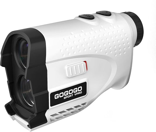Gogogo Sport Vpro GS24 Golf & Hunting Laser Rangefinder, 7X Magnification, 1200 Yard Distance Measuring Range Finder with High-Precision Flag Pole Locking Vibration Function Slope Mode Continuous Scan
