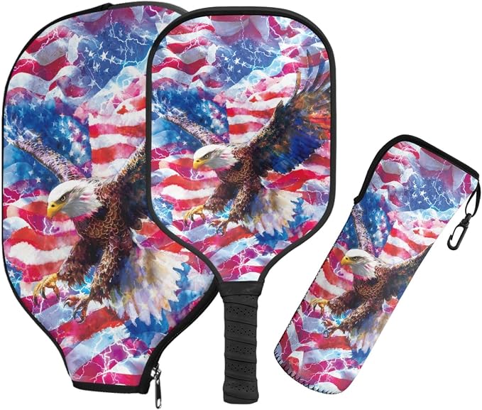 Pickleball Paddles Set 3PCS Pickleball Paddle Case Pickleball Racket Pickleball Bag Ideal for Beginners Gifts