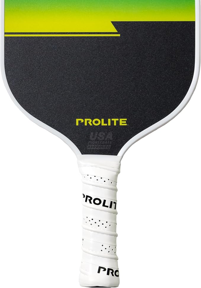 PROLITE Bolt Pickleball Paddle - Light Weight - Powerful - Carbon Fiber Facing for Superior Ball Placement - Polypropylene Honeycomb Core - Micro Matte Edge Guard - USAP Approved