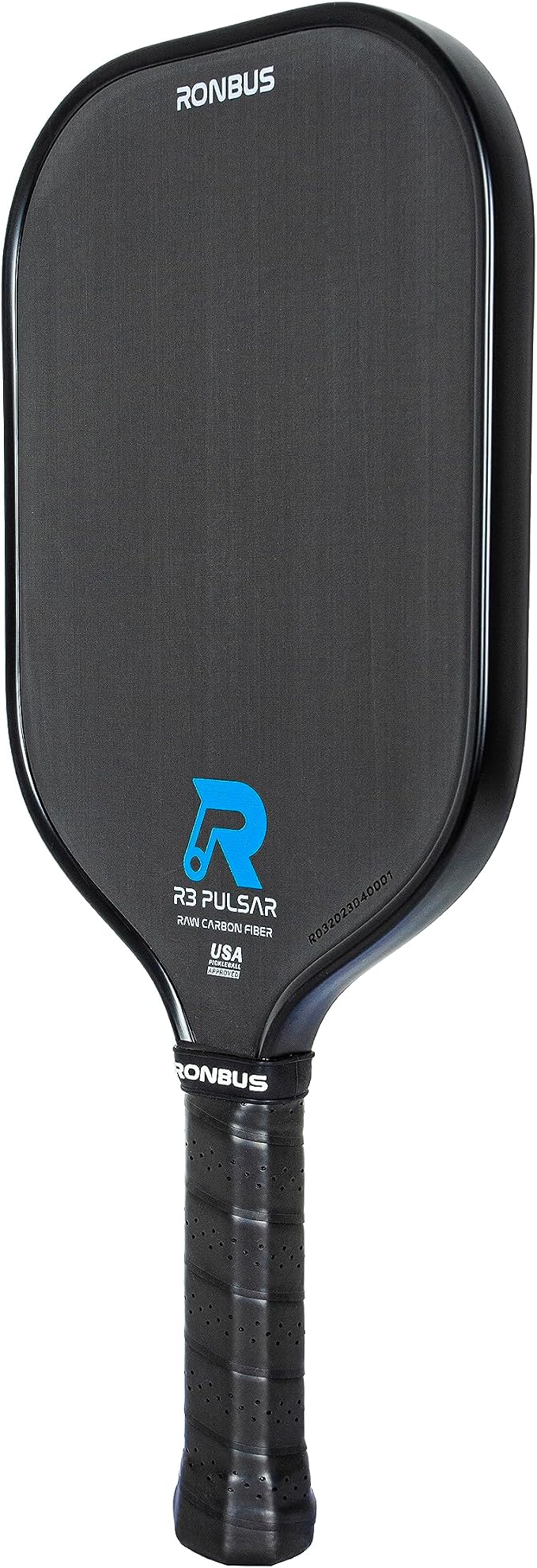 Ronbus R1/R3 Pulsar Thermoformed Raw Toray T700 Carbon Fiber Pickleball Paddle with 16 mm Polypropylene Honeycomb Core