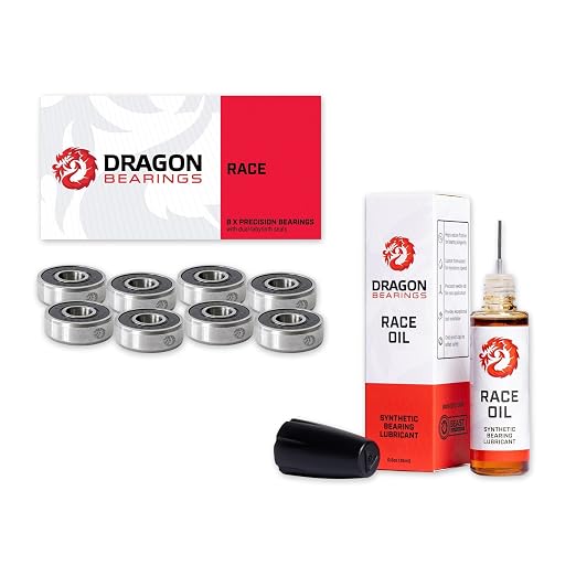 Fireball Dragon Race Oil Bearing Lubricant & Fireball Dragon Race Skateboard Bearings Bundle