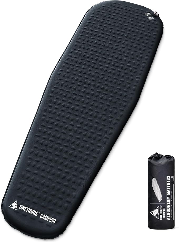 ONETIGRIS CAMPING AERODREAM Self-Inflating Mattress,4.1 R Inflatable Foam Sleeping Pad for Camping,Backpacking and Hiking