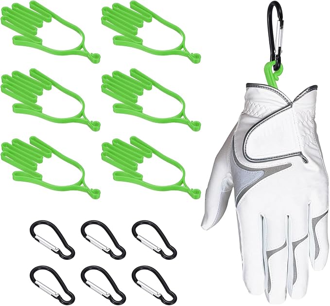 PATIKIL Golf Gloves Stretcher, Plastic Keeper Support Rack Holder Dryer Hanger Frame with Hanging Hooks for Men Women Sports Gloves Maintenance