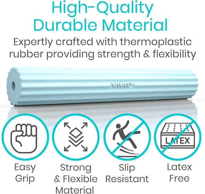 Vive Flex Therapy Bar for Tennis Elbow Relief (X-Light) - Physical Therapy Aid, Improve Tendonitis & Grip Strength- Resistance for Golfers, Hand, Epicondylitis, Equipment- Strengthens Wrist & Forearm