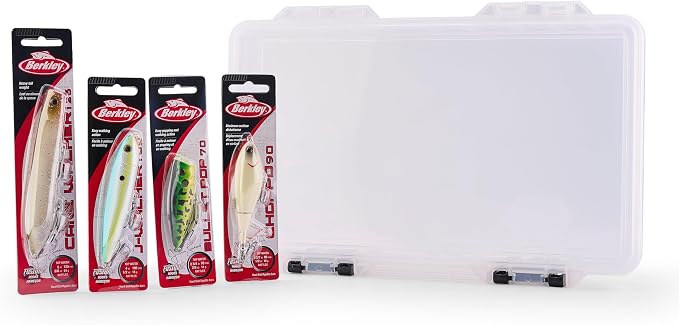 Berkley Choppo Topwater Fishing Lure, Ghost White, Size 120, Cupped Propeller Tail for Balance of Sound and Spray, Equipped with Sharp Fusion19TM Hook