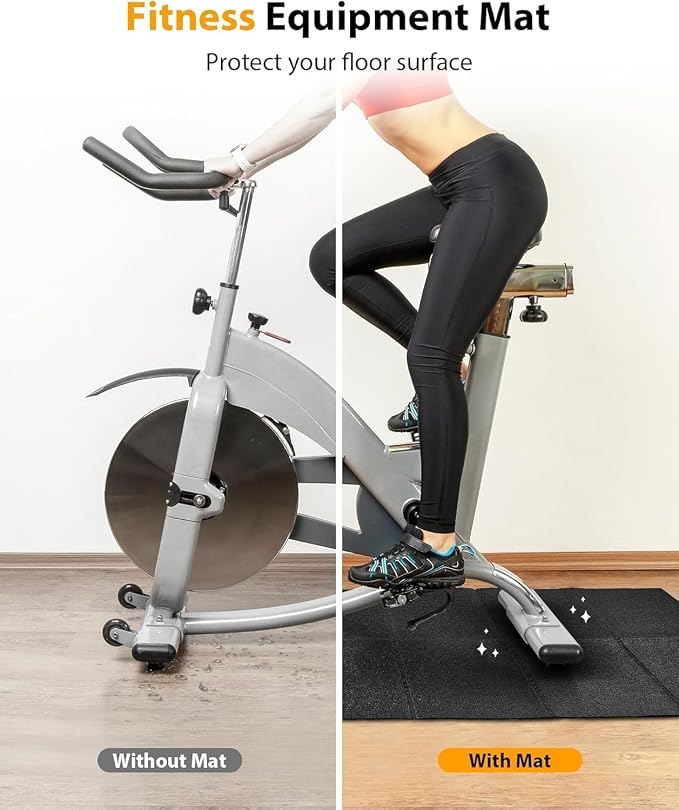 PROIRON Heavy Duty Exercise Equipment Mat, Treadmill Mat - 45"x32", 48"x24", 78"x36" - Floor Protector for Home Gym, Exercise Bike, Weight Bench, Rowing Machine, Cross Trainer