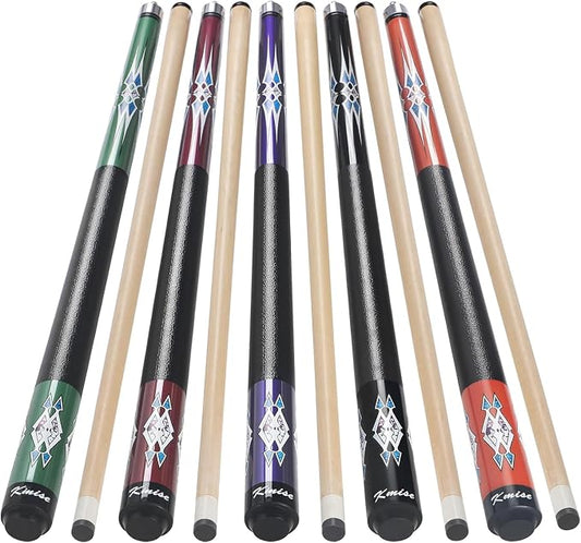 Kmise Pool Stick Set of - 58" Pool Cue Stick, Canadian Maple Professional Billiards Pool Cue, Pool Sticks for Adults, 18~21oz Multiple Colors