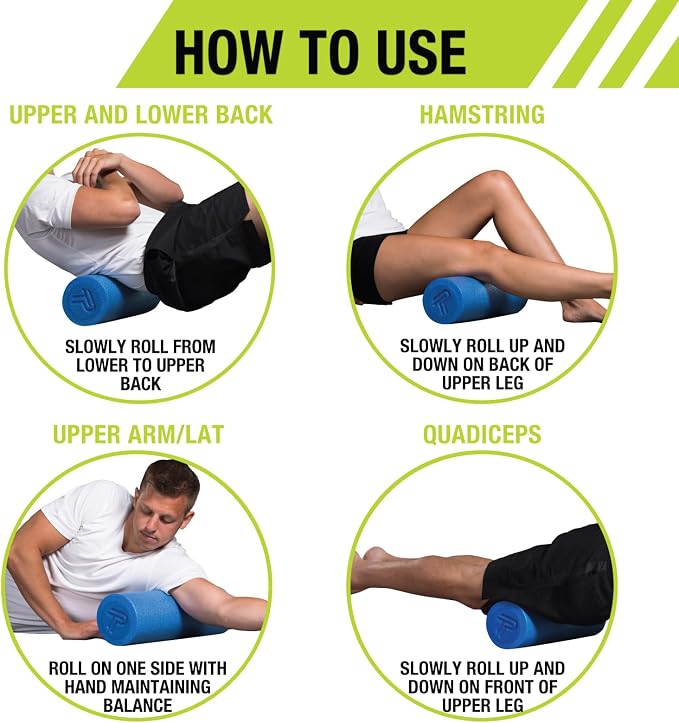 Pro-Tec Athletics Foam Roller, Deep Tissue Massage Roller for Recovery, Therapy, Flexibility, Circulation, and Muscle Release