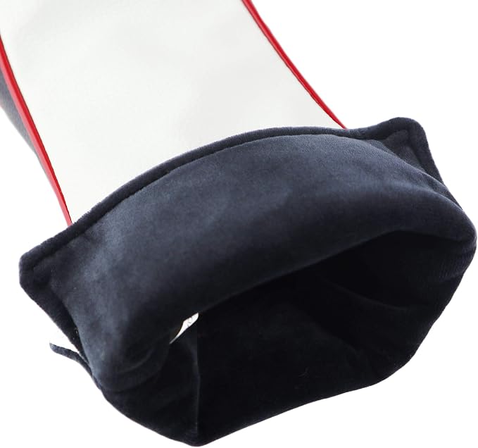 Golf Club Head Covers 3 Pack, Waterproof PU Leather Driver & Fairway Wood Headcovers with Rotatable Number Tags