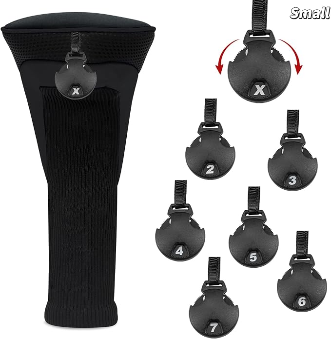Wood Headcover Golf Club Covers Driver Headcovers Nylon Head Covers Designed to Fit All Woods - 3/4/5/6 Pack/Set Golf Accessories Suitable for Men and Women