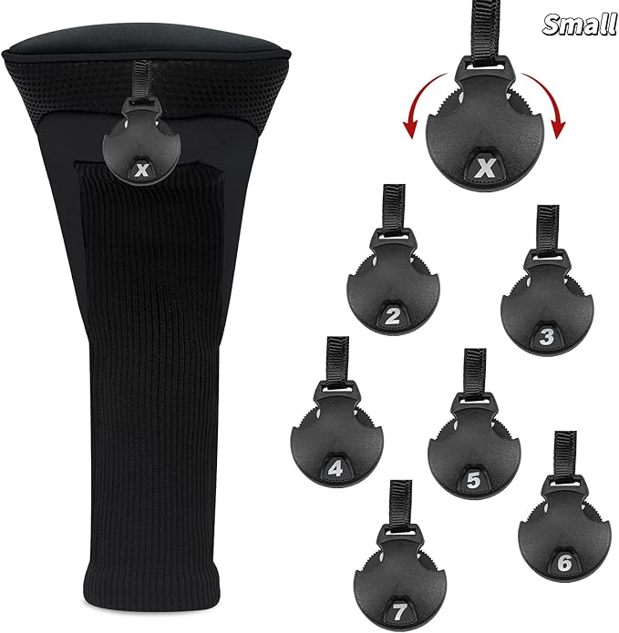 Wood Headcover Golf Club Covers Driver Headcovers Nylon Head Covers Designed to Fit All Woods - 3/4/5/6 Pack/Set Golf Accessories Suitable for Men and Women
