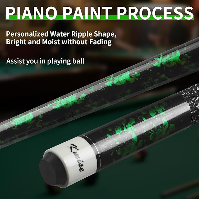 Kmise Pool Stick Set of - 58" Pool Cue Stick, Canadian Maple Professional Billiards Pool Cue, Pool Sticks for Adults, 18~21oz Multiple Colors