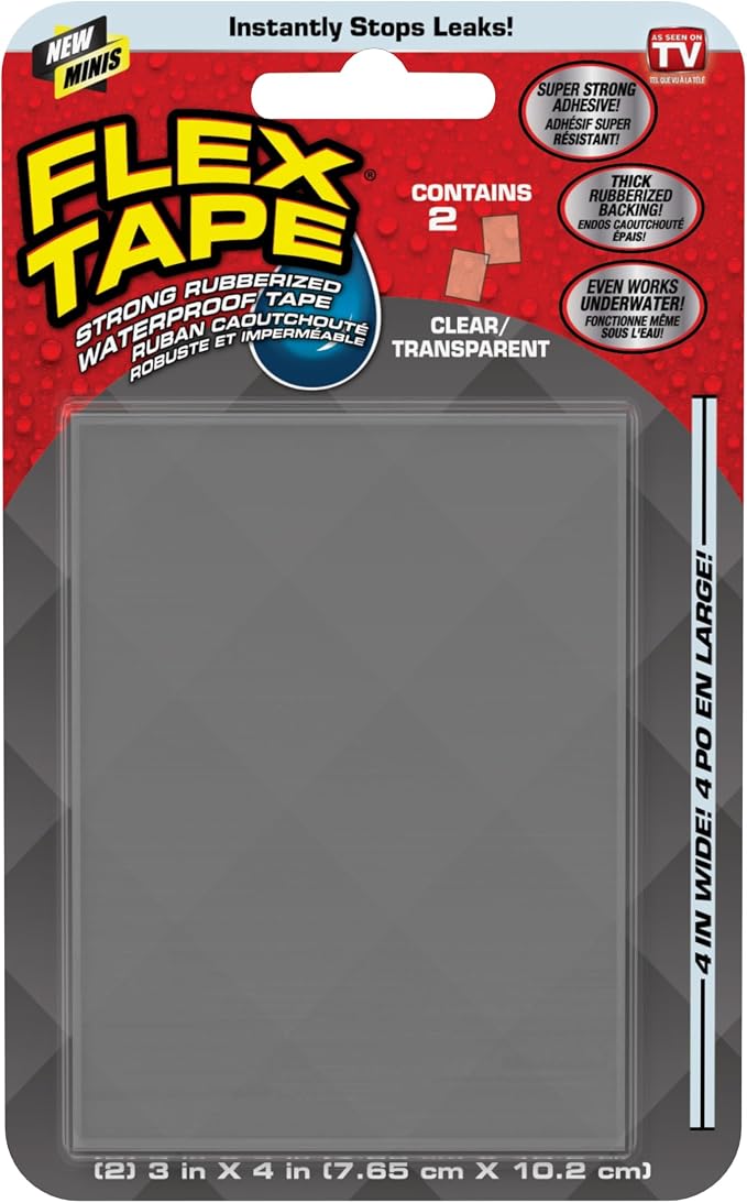 FLEX TAPE MINI CLR 2PK