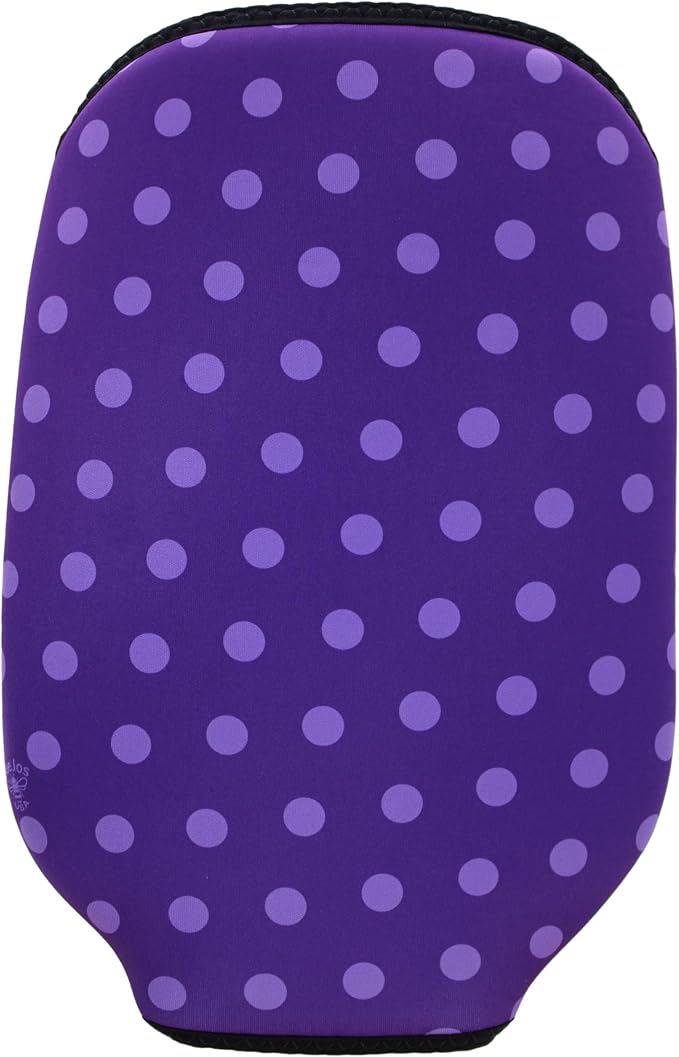BeeJos Women's Polka Dot Collections: Premium Slip-On Pickleball Paddle Cover-Fits Standard Size Paddles-Zipperless (Paddle not Included) 6 Color Variations