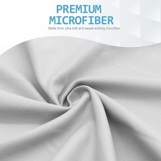 Quick Dry Camping Towel Grey| Quick Dry Camping Towel Light Grey (Bundle)