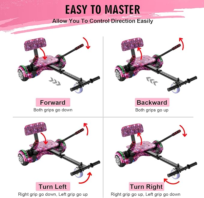 CBD Scooter with Corlorful LED Lights,6.5" Wheels, Dual 300W Motor Scooter for Kids Girls Boys Adults, All Ages