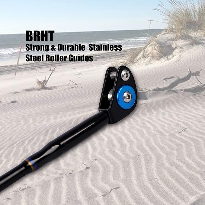 Fiblink 1-Piece Saltwater Offshore Trolling Rod Conventional Boat Rod Carbon Fishing Pole(6 Feet, 30-50 lb/50-80 lb/80-120 lb)