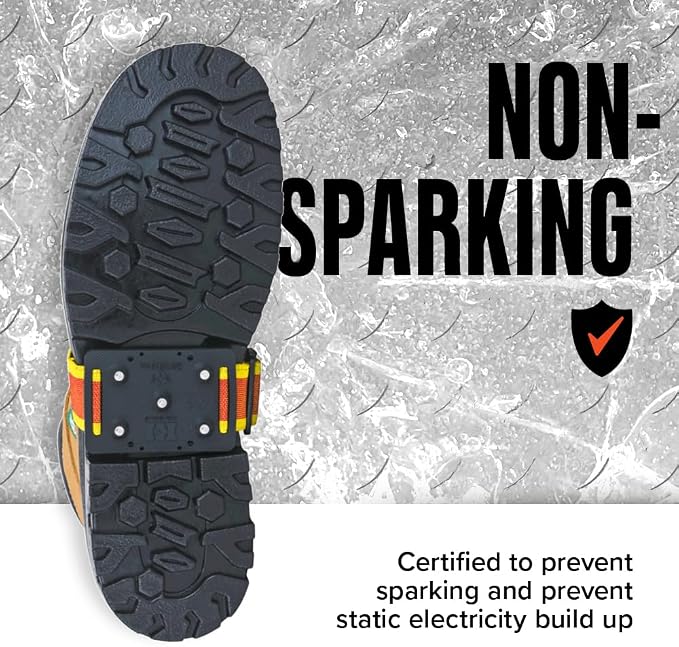 K1 Mid-Sole Intrinsic Ice Cleats for Men & Women - Rotatable Non-Sparking Traction Aids for Winter Snow - Original Profile
