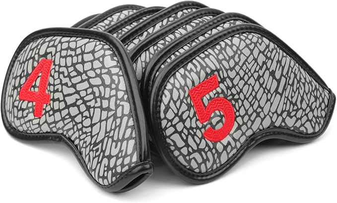 Colorful Number Golf Iron Head Covers Iron Headovers Wedges Covers 4-9 ASP 9pcs