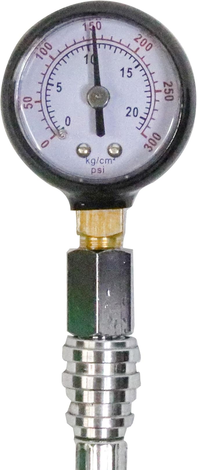 Scuba Choice 1.5" Regulator Intermediate Pressure Checker Gauge - 300 PSI, Accurate Diving Pressure Test Tool for Regulator Maintenance & Safety - Compact, Lightweight, Easy-to-Use Design