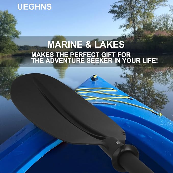 Kayak Paddles for Adults, Kayak Paddles Oars Telescoping Heavy Duty 360° Rotatable Blade with Paddle Leash & Non-Slip Grip Floating Paddle for Kayaking Inflatable Kayaks SUP Canoeing