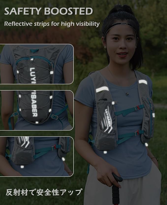 TRIWONDER Hydration Vest Running Backpack for Men & Women, Water Pack for Hiking, Camping, Climbing & Cycling, Lightweight Daypack