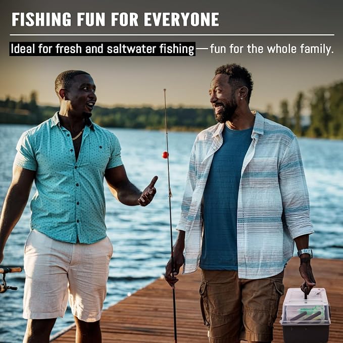 448-Pcs Fishing Lures Kit – Complete Large 3-Layer Tackle Box Set with Hooks, Weights, Bobbers, Pliers, Rigs, Leaders & Accessories for Men, Kids, Beginners, Gear gift choice for Fathers Day