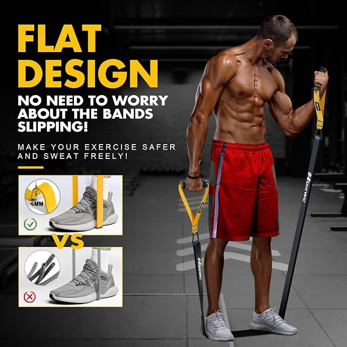 HOXWC Resistance Bands, Heavy Duty Pull Up Resistance Band with Door Anchor, Handles, Exercise Bands for Working Out Men&Women, Ideal for Pull Up, Muscle Training, Physical Therapy, and Home Workouts