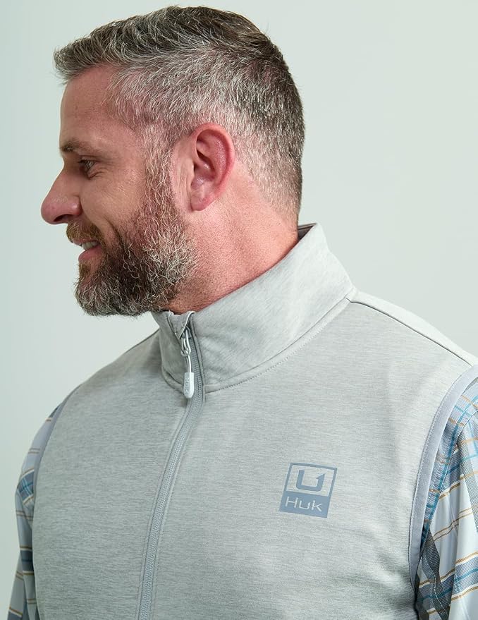 HUK Men's Coldfront+ Vest, Insulated, Water-resistant Outdoor Layer for Cold Weather Activities