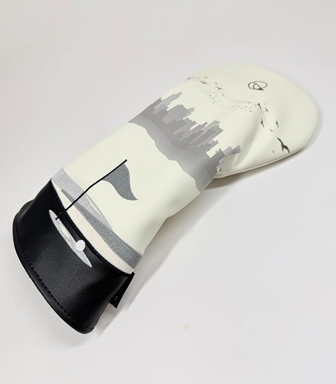 Golf Driver Headcover birdskie Premium Leather Head Cover. Digitally Printed and Embroidered Design. Head Cover for Your Driver by birdskie.