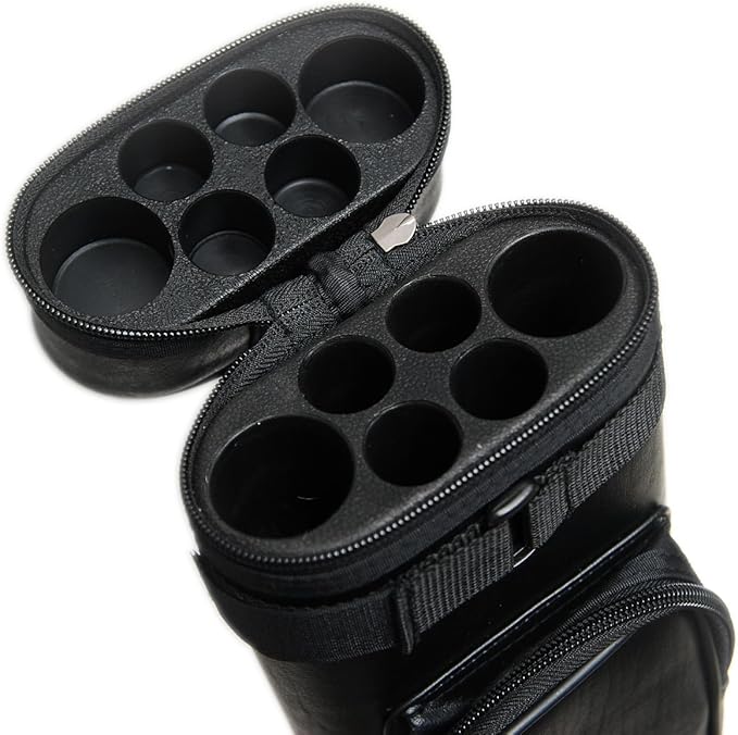 HAN'S DELTA 2x4 Hard Oval Pool Cue Billiard Stick Carrying Case, (Several Colors Available)