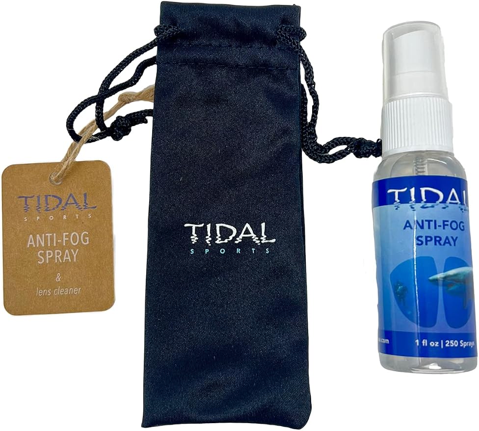 Tidal Anti Fog Spray for Dive mask, Scuba mask, Defogger for All Underwater Mask, Glass and Plastic Lens, | Fog Away Spray