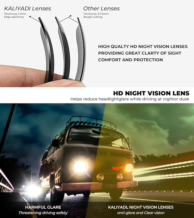 KALIYADI Polarized Mens Sun-Glasses Sunglasses-Men : Classic Sunglasses with UV Protection for Fishing Driving Golf