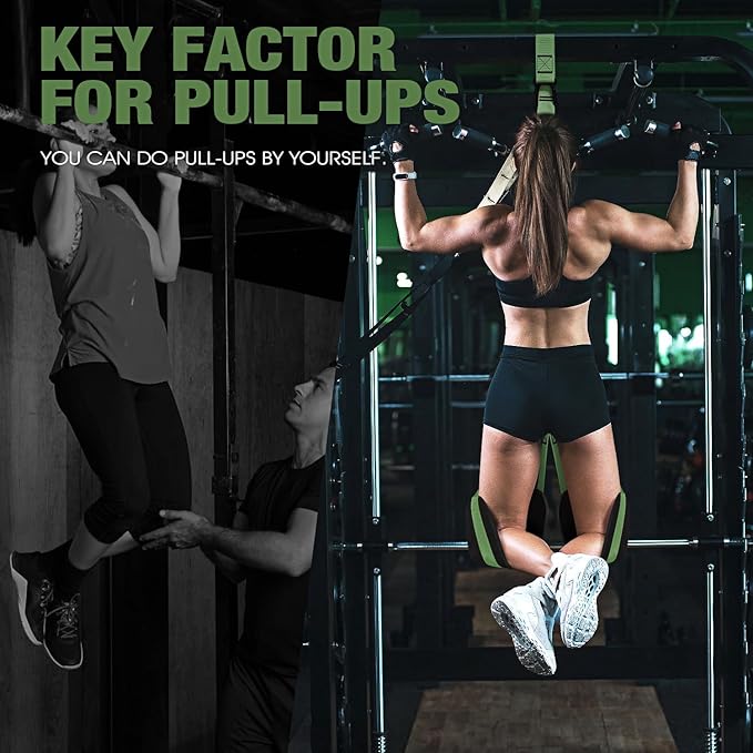 Ayombo Pull Up Assistance Bands, Resistance Bands for Pull Up Bar Workout, Adjustable Heavy Duty Pull Up Assist Equipment with 4 Assistance Bands, Home Gym Fitness Exercise Strength Training