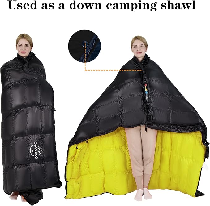 0 20 Degrees F Down Sleeping Bag for Adults,4 Season Rectangle Down Sleeping Bag for Camping Hiking