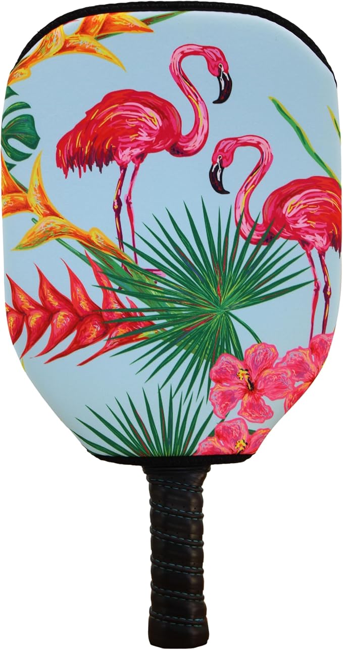 BeeJos Hawaiian Collection: Premium Slip-On Pickleball Paddle Cover-Fits Standard Size Paddles-Zipperless (Paddle not Included)