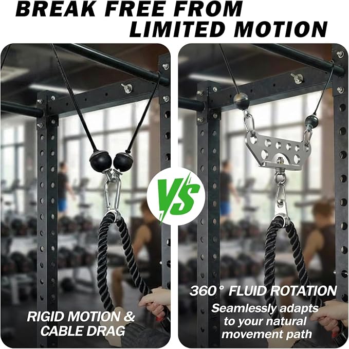 Double to Single Adaptor Plate for Cable Pulley Machines Durable Solid Stainless Steel with 3 Carabiners Suitable for Dual Cable Machines LAT Pulldown, Shoulder & Biceps Exercises