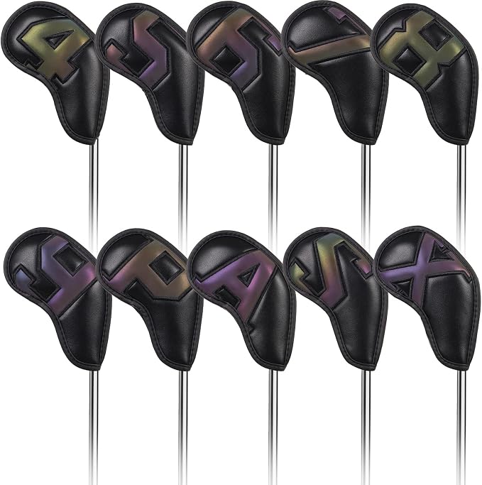 Craftsman Golf Magnetic Iron Headcovers Protective Cover with Large No. Available for Customize Name