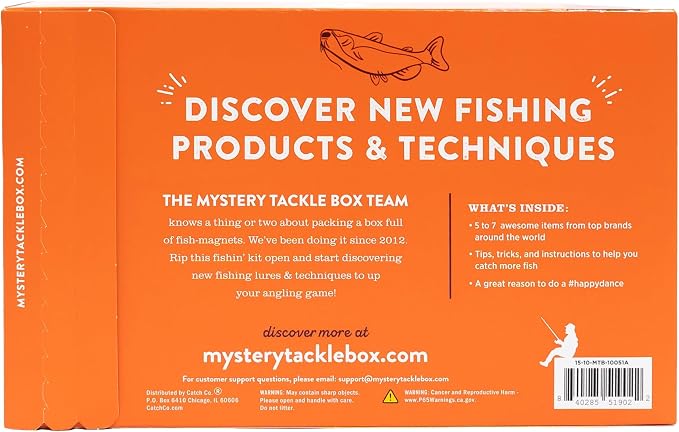 Catch Co Mystery Tackle Box Catfish Fishing Kit (5-7 Baits & Bonus Decal) | 5-7 Baits for Catfish - Includes Decal, Fishing Gifts, Fishing Gifts for Men
